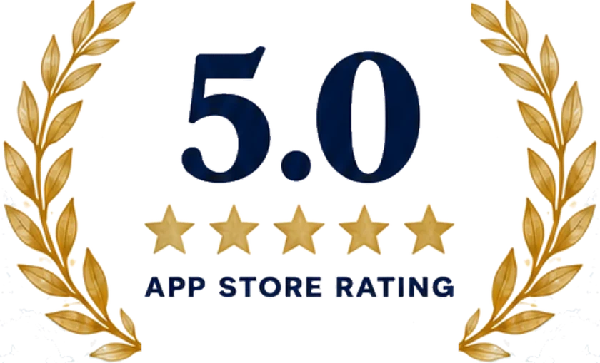 Rated 5.0 out of 5 on the App Store